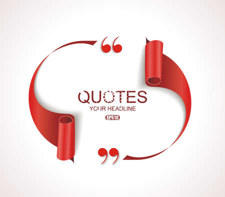 Creative Quotation Mark Speech Bubble. Quote sign icon. Modern block quote and pull quote design elements.のイラスト素材