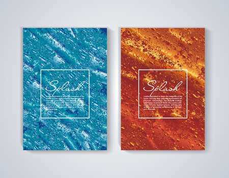 Brochure cover abstract design, vector template.のイラスト素材