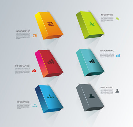 Web Banners Design. Can be used for workflow layout, diagram, number options, step up options, web design, banner template, infographic, timeline.のイラスト素材