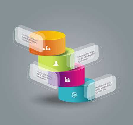 Business pie chart for documents and reports for documents, reports, graph, infographic, business plan, educationのイラスト素材