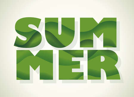 Happy vacation card. Enjoy the summer holidays.のイラスト素材