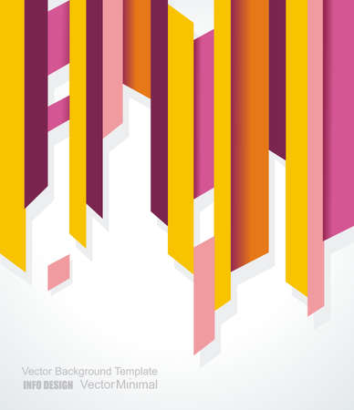 Abstract vector template design with geometric simple shapes.のイラスト素材
