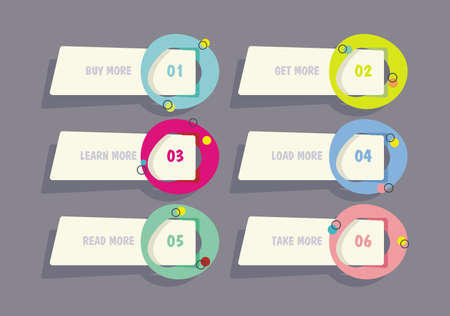 Web banner design. Can be used for workflow layout, diagram, number options, step up options, web design, banner template, infographic, timeline.のイラスト素材