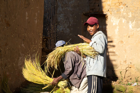 A local children on the island of Madagascarのeditorial素材