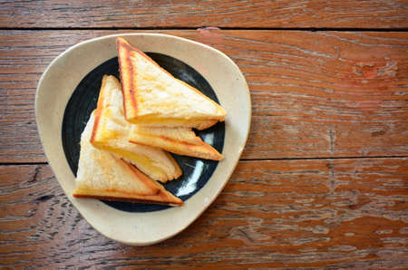 Sandwich on a plateの写真素材