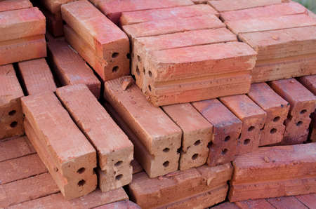 Red brick stock for build