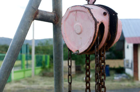 Old rust reelの写真素材