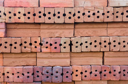 Pattern red brick stock background texture