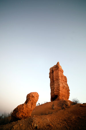 The Vingerklipp rock formation in Damaraland, Namibia