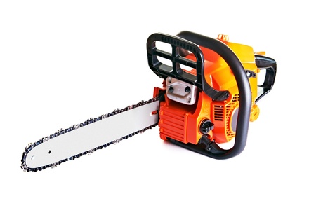 chainsaw - professional petrol chain sawの写真素材