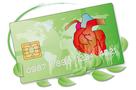 a credit card for the payment of medical, hospital, pharmaceutical and cardiovascularの写真素材