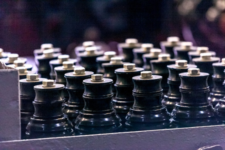 indastrial engineering plant factory production details abstract close upの写真素材