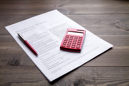 concept conclusion of treaty on dark wooden background top view.の写真素材
