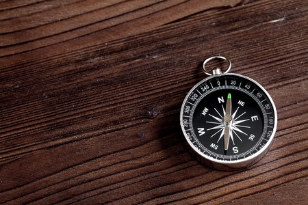 concept of choice way in business compass top view.の写真素材