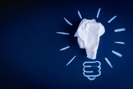 concept idea inspiration on dark background top view.の写真素材