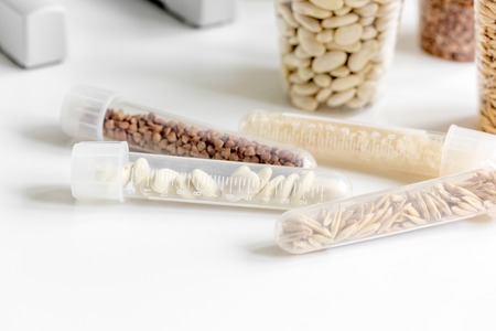 Food quality control in laboratory no one close upの写真素材