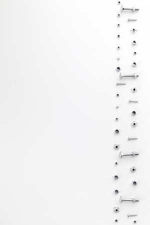 Tools for repairing top view on white background.の写真素材