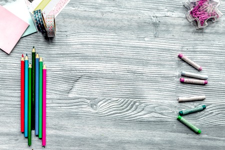 coloring picture for adults on wooden background top viewの写真素材