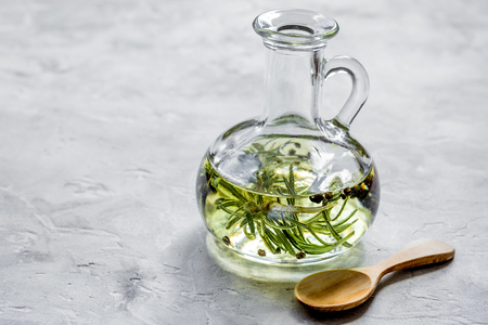 natural oils in glass jar on table background mock upの写真素材