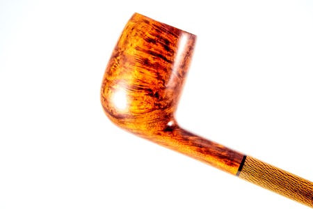 Sideviewed wooden tobacco pipe
