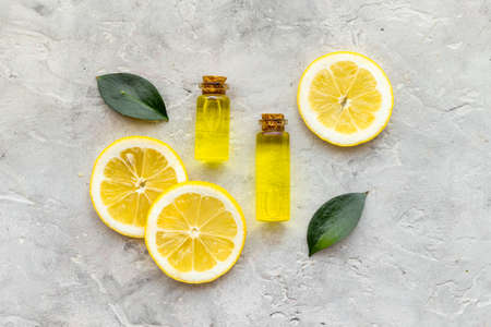 Beauty care aroma therapy with citrus essential oil and lemons