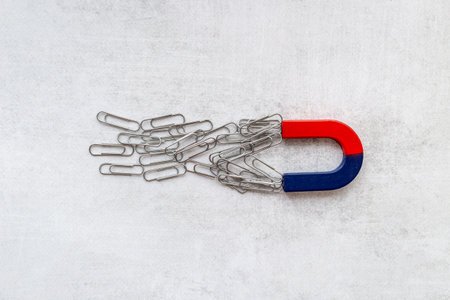 School supplies - magnet with paper clips