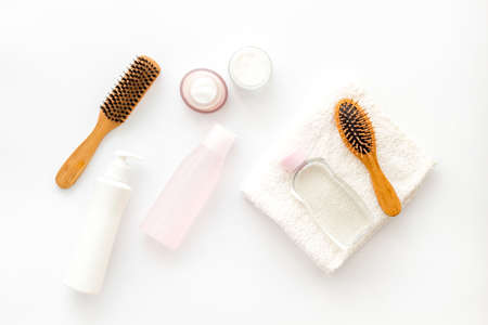 Spa cosmetic product set for hair care treatment