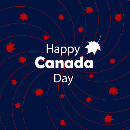 Vector typography for greeting cards, decoration and cover. Holiday greeting card with maple leavesのイラスト素材