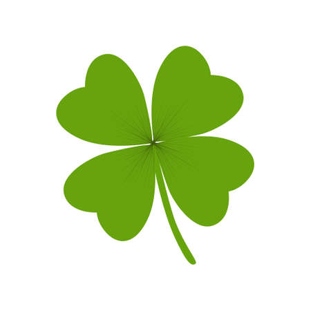 Vector flat style illustration of St. Patrick's day. Lucky clover concept.のイラスト素材