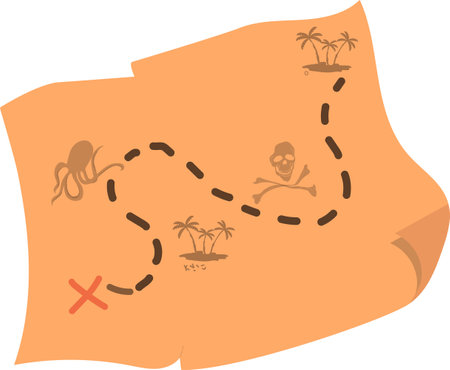 Hand drawn vector illustration, vintage backgroundのイラスト素材