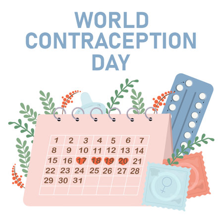 Contraception day. vector illustrationのイラスト素材