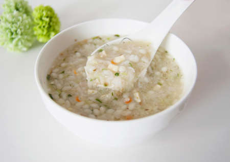 Chicken and mushroom soup
