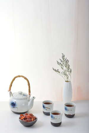 Ceramic tea set photoの写真素材