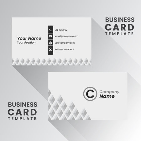 modern creative business card and name cardのイラスト素材