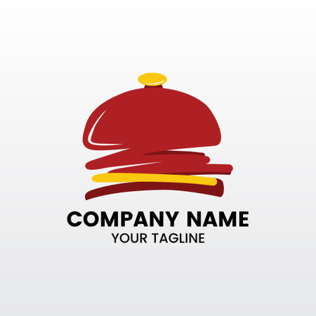 Minimalist inspiring &#x9;Logo Design for Fast Food Business. Burger Logo Designのイラスト素材