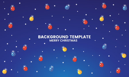 ball lamp Christmas blue background, vector illustration.のイラスト素材