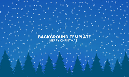 Christmas blue background, vector illustration.のイラスト素材