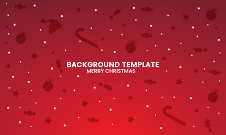 Christmas red background, vector illustration.のイラスト素材