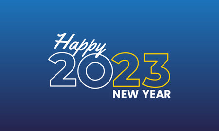 Happy new year 2023. Festive celebration. Trendy and modern for banner and media post template