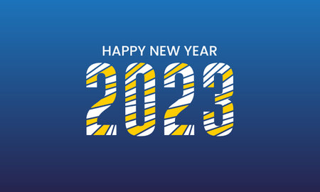 Happy new year 2023. Festive celebration. Trendy and modern for banner and media post template