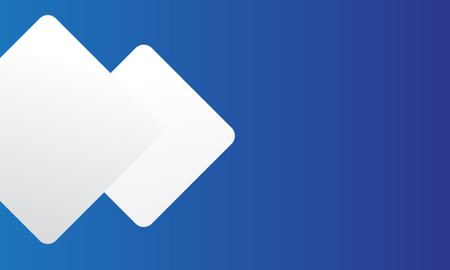 vector blue geometric round corner square overlapping blue frame background for Business presentationのイラスト素材