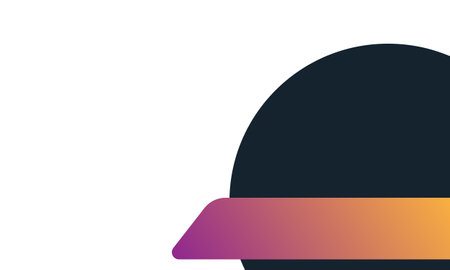 Modern geometric overlap circle and gradation shape background for business presentationのイラスト素材
