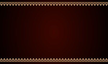 Decorative frame Elegant for design in Islamic style, place for text. golden border and red background.のイラスト素材