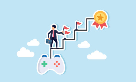 Gamification a business strategy using game challenges and achievements to engage customers and...