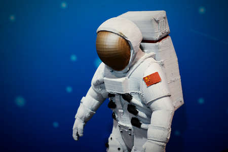 3D printing of an astronaut の写真素材