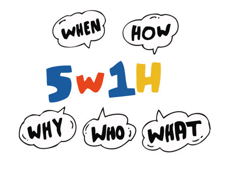 5w1hのイラスト素材