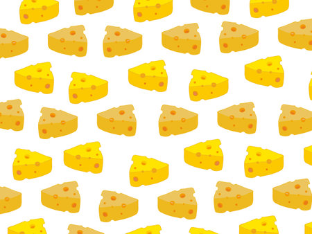 Pop and cute cheese backgrounds and wallpapersのイラスト素材