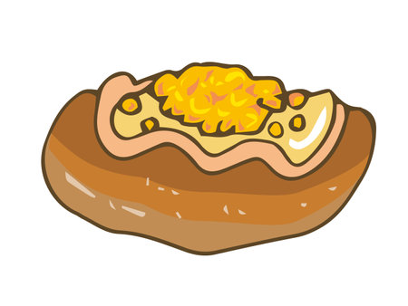 Mayonnaise Corn Breadのイラスト素材
