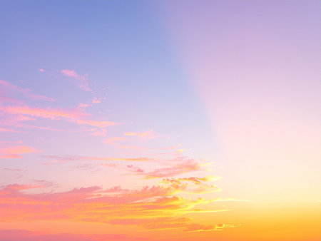 Sunset sky background - vintage effect picture style pictures. Colorful sky backgroundの素材