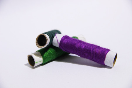 Thread on white background